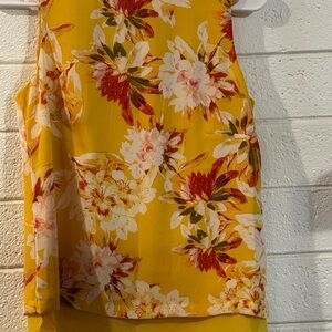 Rose & Olive Vibrant Yellow Floral Blouse